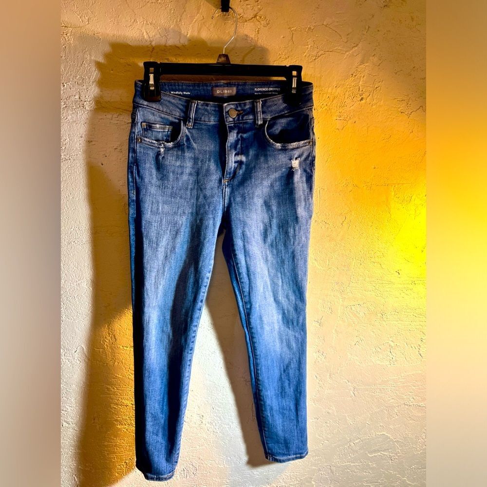 DL 1961 denim Florence cropped mid rise insta sculpt skinny sz 27